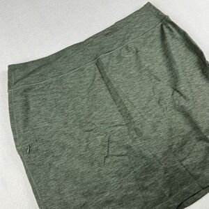 Duluth NoGa‎ Skort Women's XL UPF 50 Pockets Green Hiking Stretch Skirt